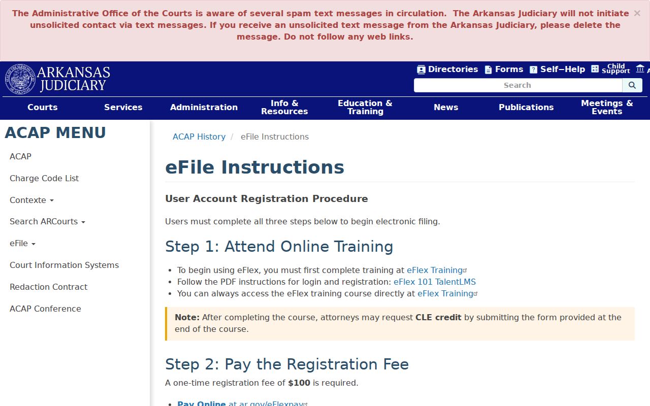 Lincoln County case lookup comparison with Arkansas eFlex filing instructions